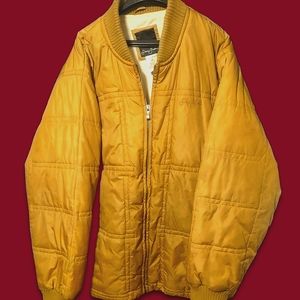 Sean Jean P Diddy Sean Puffy Combs light tan brown sand color, Puffy Jacket coat